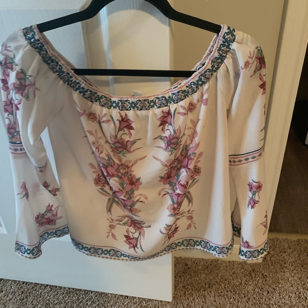 Off the shoulder blouse